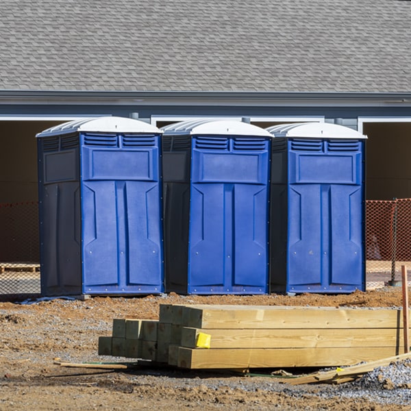 how often are the porta potties cleaned and serviced during a rental period in Fremont WI